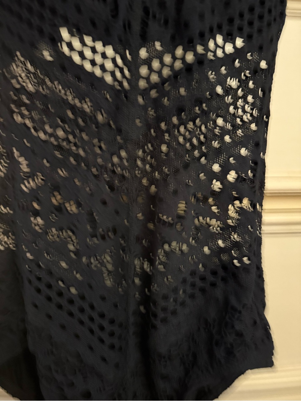 Robin Piccone Black Crochet One-Piece Swimsuit - Picture 3 of 8